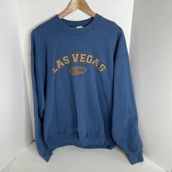 MunsingWear Other - Vintage Las Vegas Crewneck Sweatshirt, XL, Blue, Munsingwear, Long Sleeve